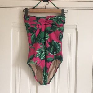 J CREW Tropical One-Piece Swim